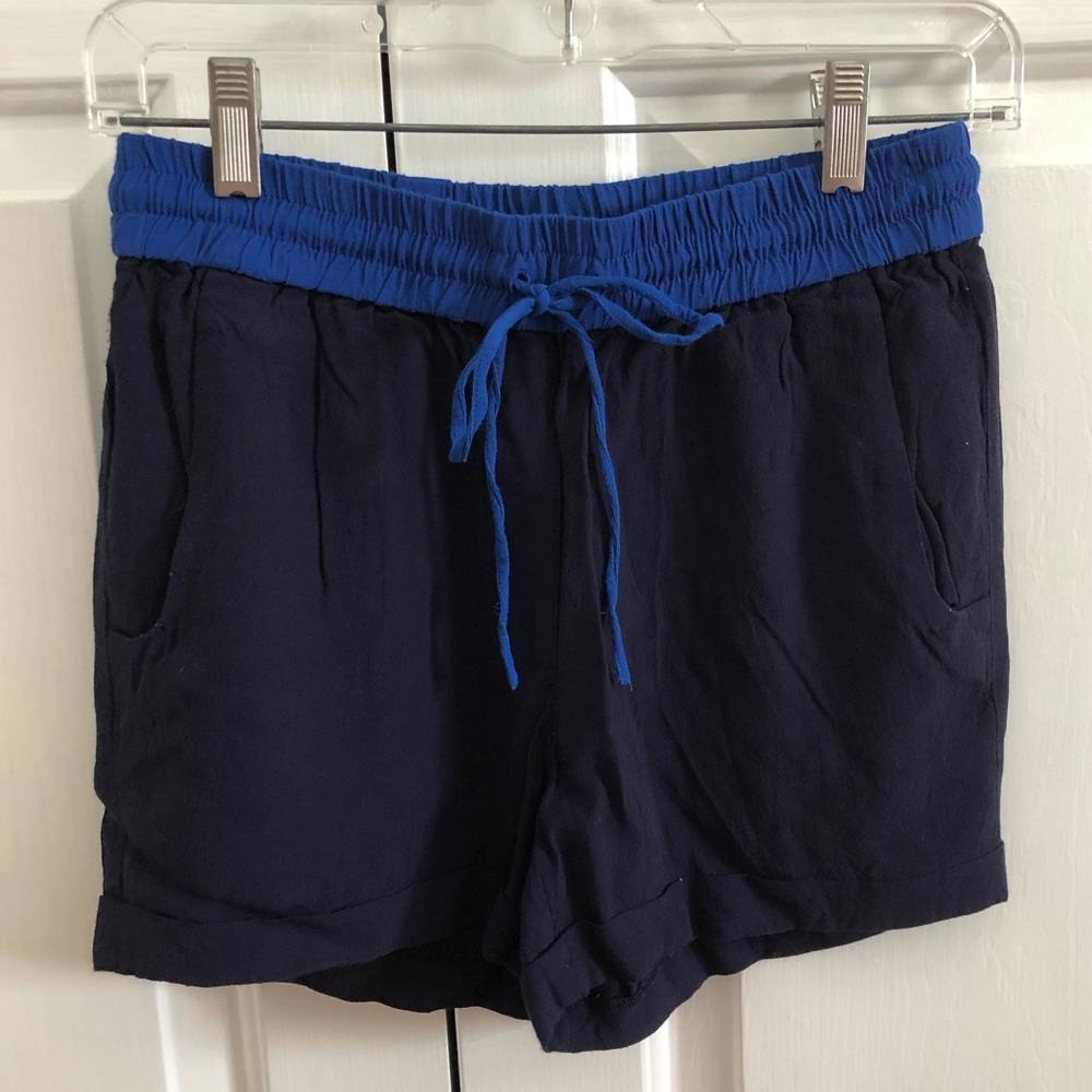 J. Crew BLUE SEASIDE SHORTS size 0, 3.5” inseam